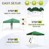 EAGLE PEAK 11x11 Slant Leg Pop-up Canopy Tent Easy One Person Setup Instant Outdoor Beach Canopy Folding Portable Sports Shelter 11x11 Base 9x9 Top, Blue / Green / White