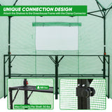 EAGLE PEAK 7x7 Pop up Greenhouse Portable Walk-in Outdoo Greenhouse with 2 Foldable Shelves
