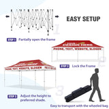EAGLE PEAK 40mm Hex Leg Aluminum Commercial Custom Canopy Tent 10x20  - CLICK TO CONFIGURE - Package Prices Start at $1399.00
