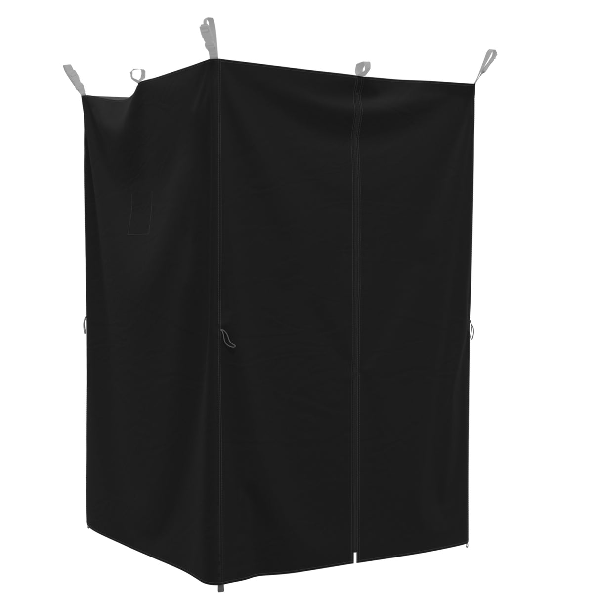 Portable Privacy Tent Hanging Privacy Curtain, Square/Triangular, Black
