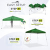 EAGLE PEAK Easy Setup 11x11 Slant Leg Pop Up Canopy Tent with 81 Sqft of Shade