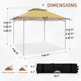 Eagle Peak SHADE GRAPHiX Easy Setup 10x10 Pop Up Canopy Tent with Digital Printed American Icon Top
