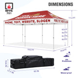 EAGLE PEAK 40mm Hex Leg Aluminum Commercial Custom Canopy Tent 10x20  - CLICK TO CONFIGURE - Package Prices Start at $1399.00