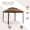 EAGLE PEAK 11x11 Pop-Up Gazebo Tent Instant with Mosquito Netting Outdoor Gazebo Shelter with 121 Square Feet of Shade