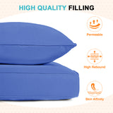 Outdoor Deep Seat Patio Seat Cushion Set, 25x25x5 inch, 2-Piece Back Chair Cushion