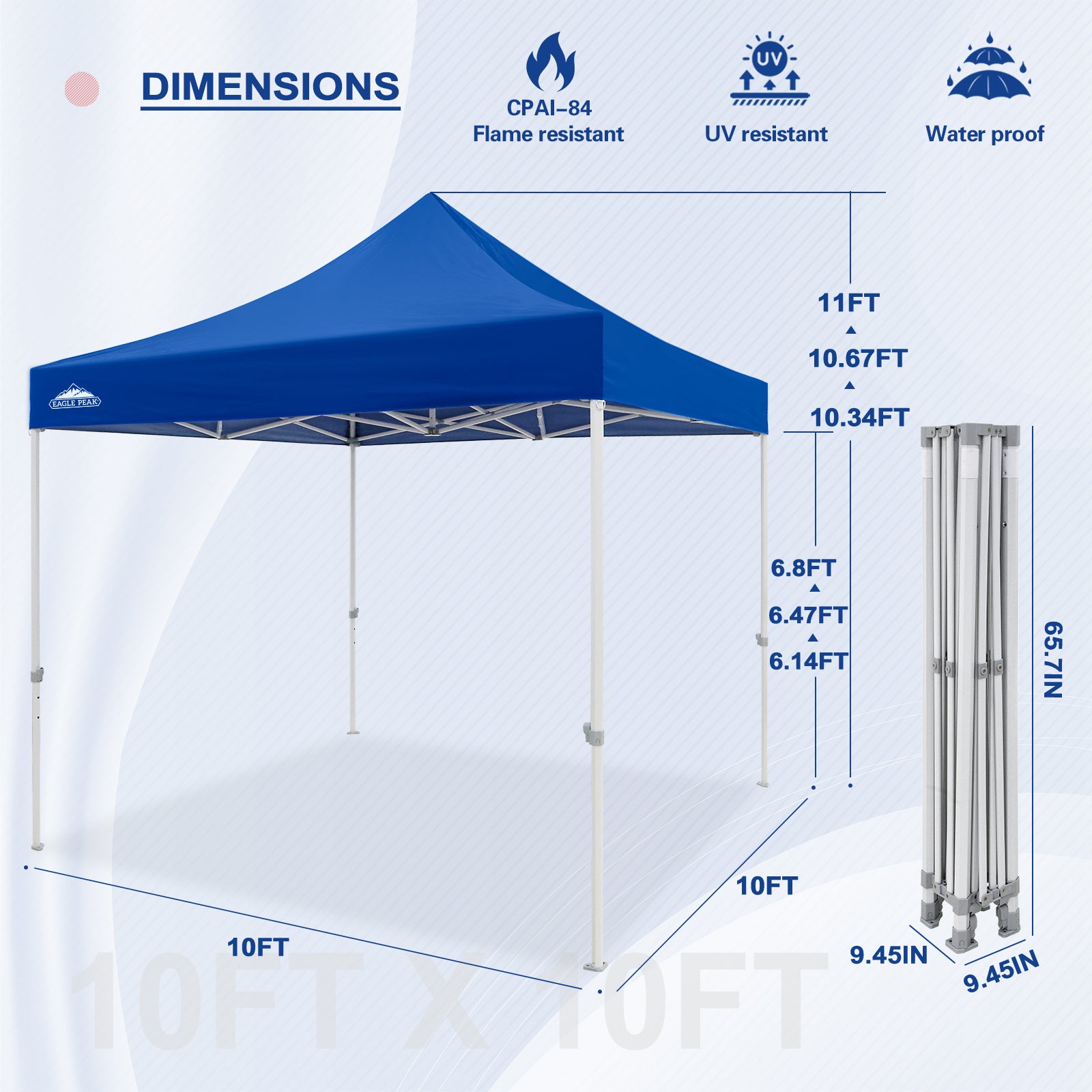 8 x 8 ft Outdoor Pop Up Canopy Tent, Outdoor Commercial Instant Shelter w/Roller Bag and Sand Bags, Gray