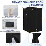 Portable Privacy Tent Hanging Privacy Curtain, Square/Triangular, Black