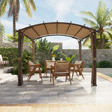 EAGLE PEAK 11x11 Outdoor Arched Top Pergola with Sidewalls