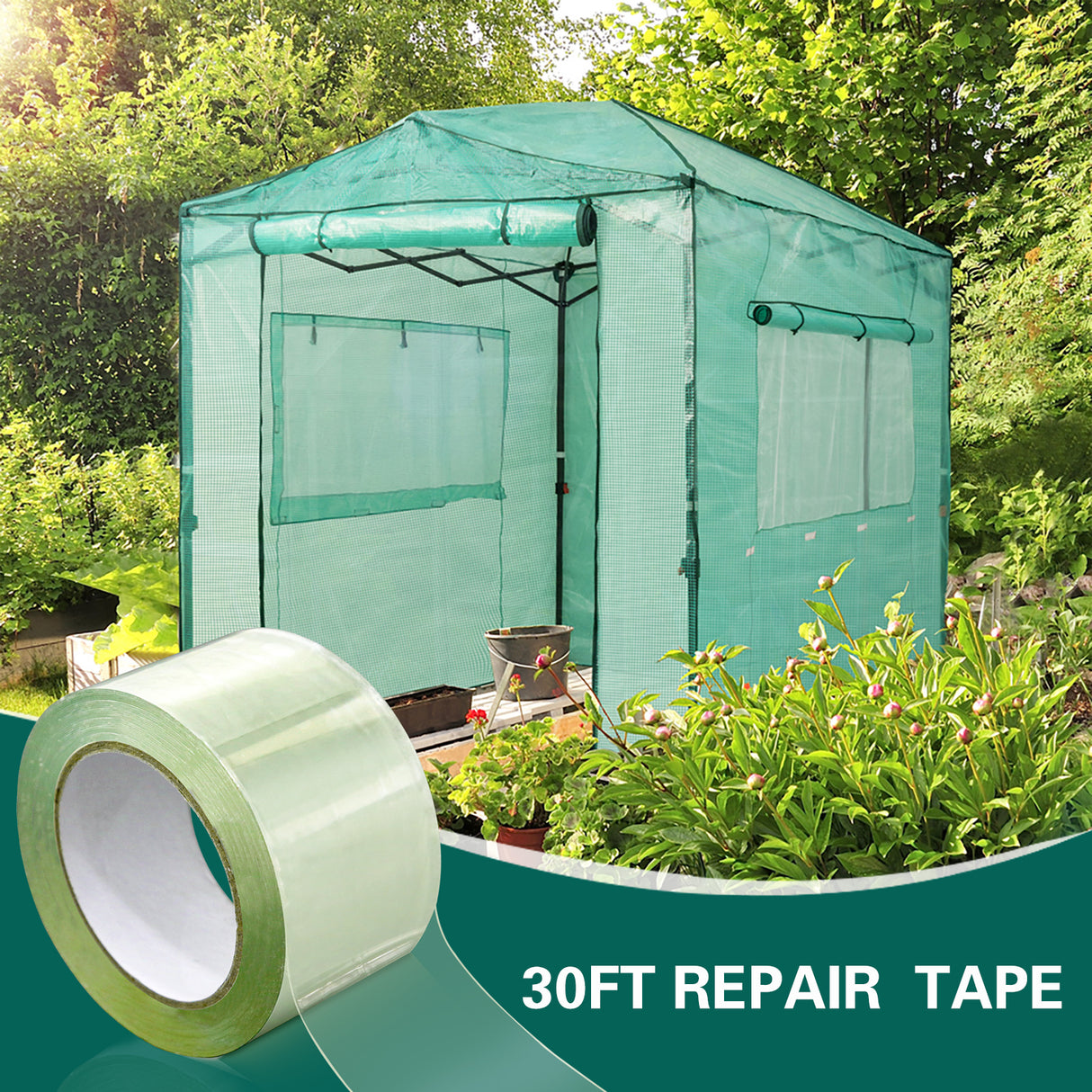 EAGLE PEAK Greenhouse Cover Repair Tape 2'' x 30 '