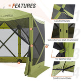 12 x 12 ft Pop Up 6 Sided Instant Gazebo Canopy with Mesh Netting