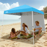 EAGLE PEAK 10x10 Pop Up Canopy Tent with Wall Panel, 10x10 Base 8x8 Top