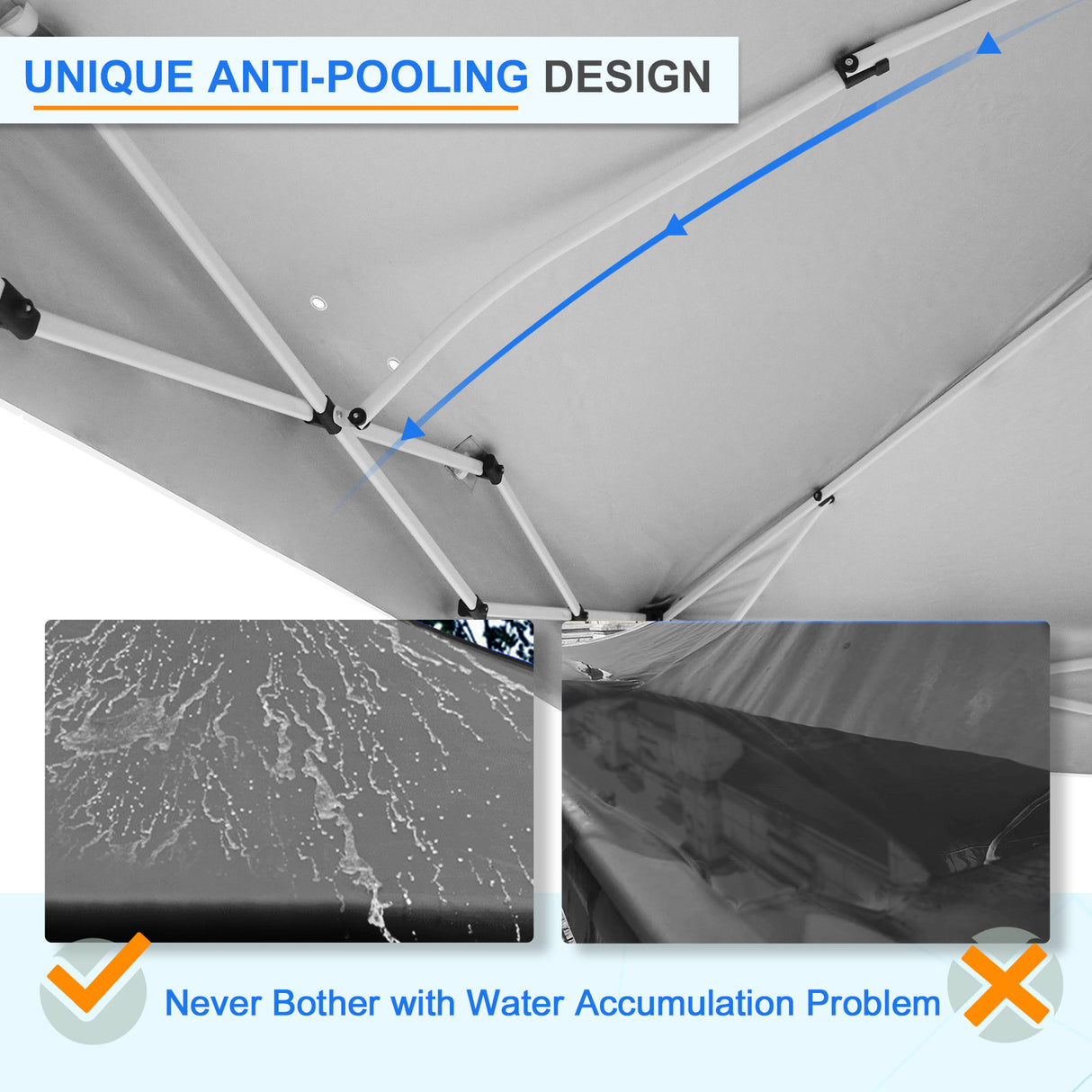 12x12 Commercial Heavy Duty Pop up Canopy with 1 Sidewall
