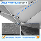 12x12 Commercial Heavy Duty Pop up Canopy with 1 Sidewall