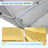 12x12 Commercial Heavy Duty Pop up Canopy with 1 Sidewall