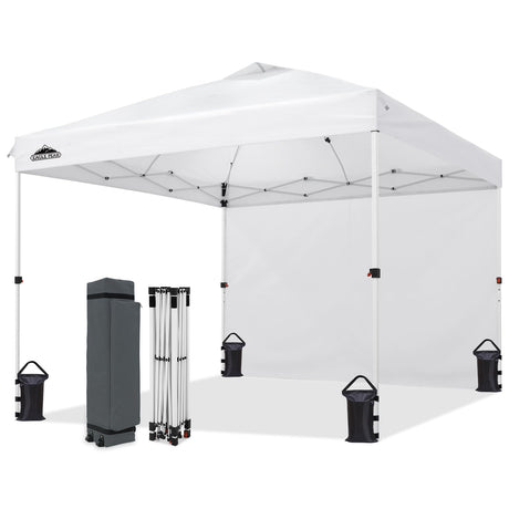Heavy Duty 10x10 Pop Up Canopy Tent, 1 Canopy Sidewall - Eagle Peak®