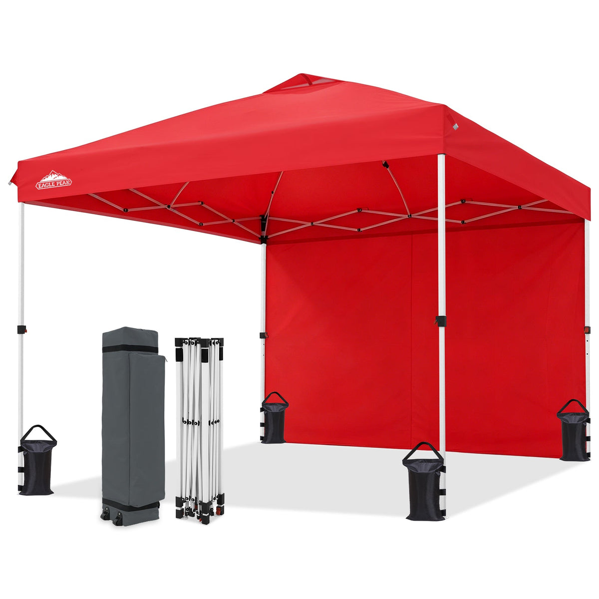 Heavy Duty 10x10 Pop Up Canopy Tent, 1 Canopy Sidewall - Eagle Peak®
