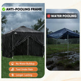 Heavy Duty 10x10 Pop Up Canopy Tent, 4 Canopy Sidewalls - Eagle Peak®