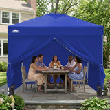 Heavy Duty 10x10 Pop Up Canopy Tent, 4 Canopy Sidewalls - Eagle Peak®