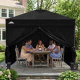Heavy Duty 10x10 Pop Up Canopy Tent, 4 Canopy Sidewalls - Eagle Peak®