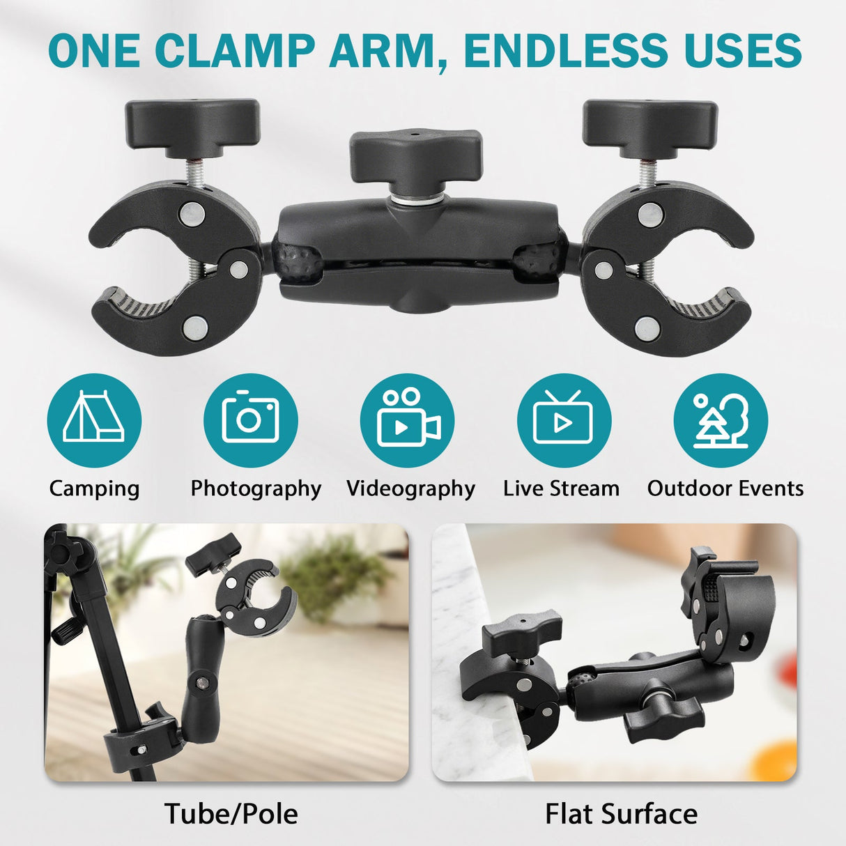 Heavy Duty Adjustable Clamp Mount - Eagle Peak