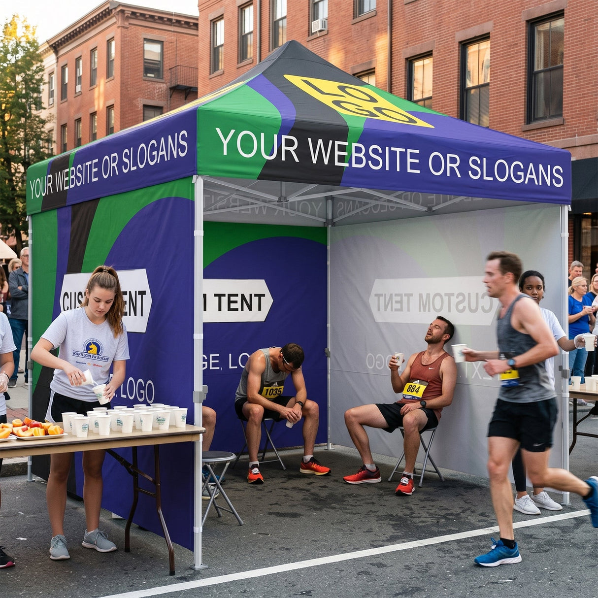 Heavy-Duty Canopy Tent with Your Logo and Custom Design 10x10 ft, CLICK TO CONFIGURE - Package Prices Start at $579.99 - Eagle Peak®