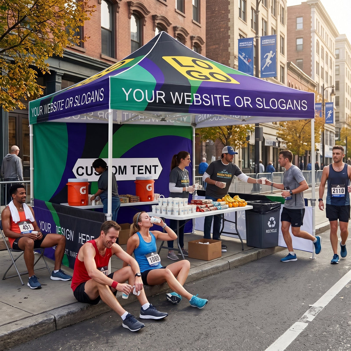 Heavy-Duty Canopy Tent with Your Logo and Custom Design 10x10 ft, CLICK TO CONFIGURE - Package Prices Start at $579.99 - Eagle Peak®