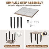 Modern Outdoor Side Table, Wood Grain Top - Eagle Peak®