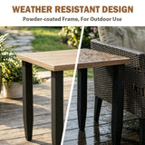Modern Outdoor Side Table, Wood Grain Top - Eagle Peak®