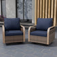 Modern Wicker Outdoor Glider Rocking Chair,2 Chairs, Brown/Gray - Eagle Peak Custom Canopy Tent