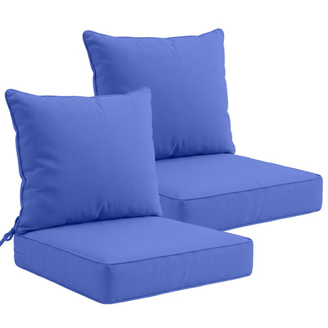 Outdoor Deep Seat Cushion Set, 25 x 25 x 5 inch ,Set of 2 - Eagle Peak