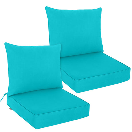 Outdoor Deep Seat Cushion Set, 25 x 25 x 5 inch ,Set of 2 - Eagle Peak Custom Canopy Tent