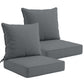 Outdoor Deep Seat Cushion Set, 25 x 25 x 5 inch ,Set of 2 - Eagle Peak