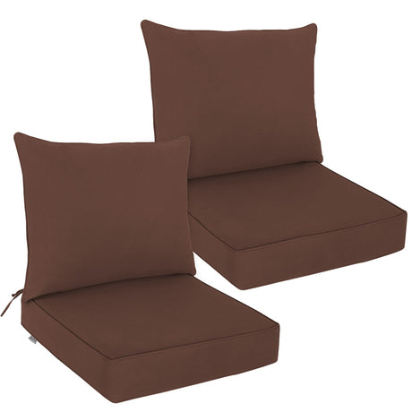 Outdoor Deep Seat Cushion Set, 25 x 25 x 5 inch ,Set of 2 - Eagle Peak Custom Canopy Tent