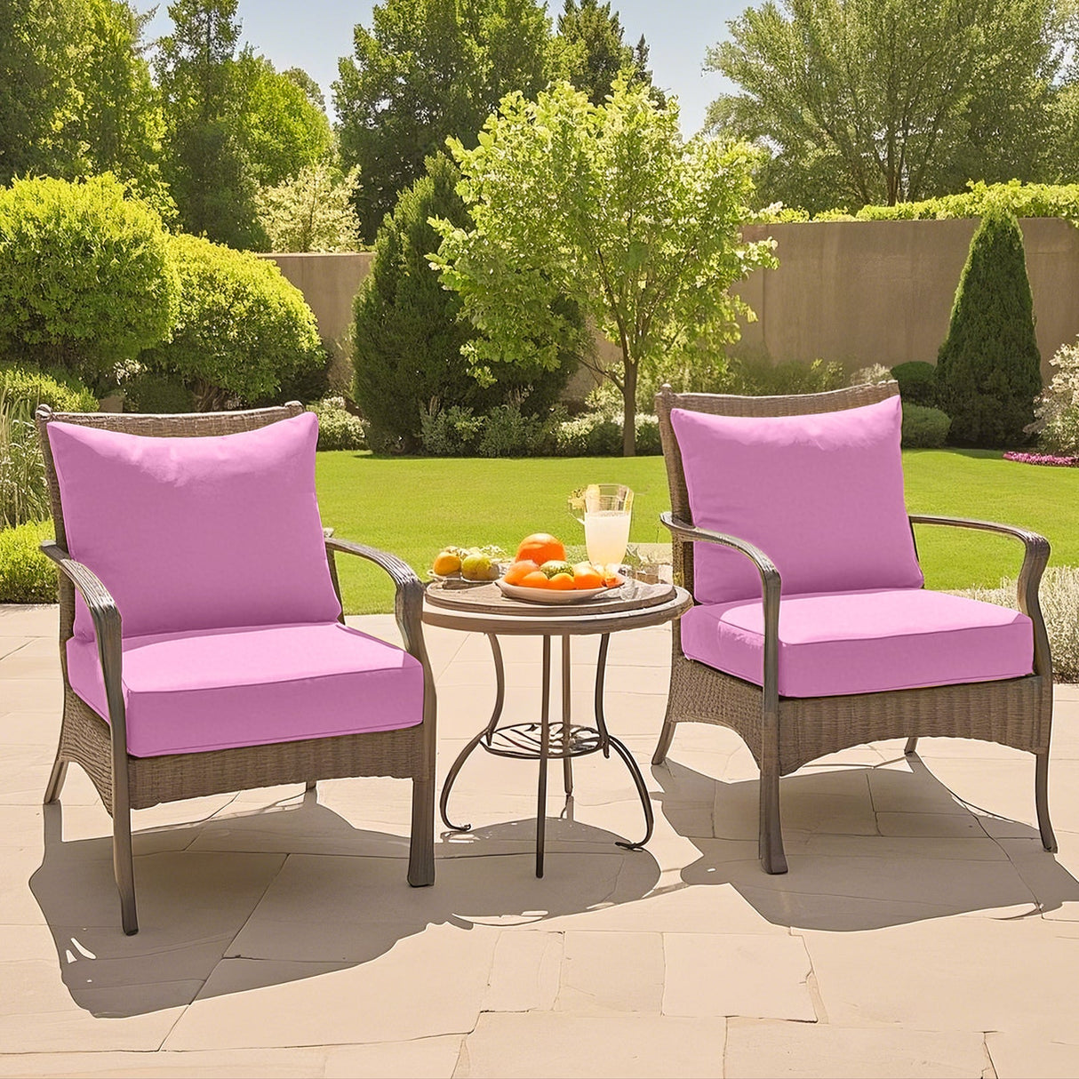 Outdoor Deep Seat Cushion Set, 25 x 25 x 5 inch, Set of 4 - Eagle Peak Custom Canopy Tent