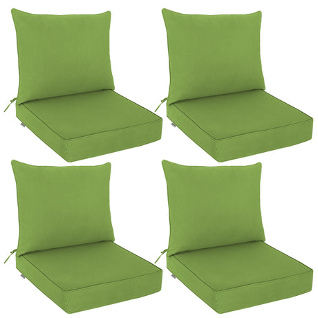 Outdoor Deep Seat Cushion Set, 25 x 25 x 5 inch, Set of 4 - Eagle Peak Custom Canopy Tent