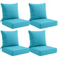 Outdoor Deep Seat Cushion Set, 25 x 25 x 5 inch, Set of 4 - Eagle Peak