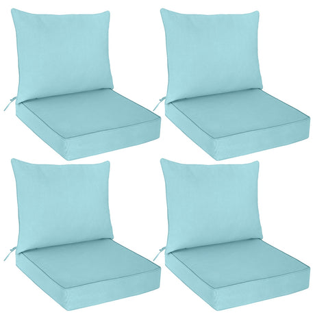 Outdoor Deep Seat Cushion Set, 25 x 25 x 5 inch, Set of 4 - Eagle Peak Custom Canopy Tent