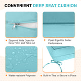 Outdoor Deep Seat Cushion Set, 25 x 25 x 5 inch, Set of 4 - Eagle Peak Custom Canopy Tent