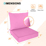 Outdoor Deep Seat Cushion Set, 25 x 25 x 5 inch, Set of 4 - Eagle Peak Custom Canopy Tent