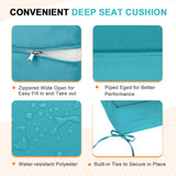 Outdoor Deep Seat Cushion Set, 25 x 25 x 5 inch, Set of 4 - Eagle Peak Custom Canopy Tent