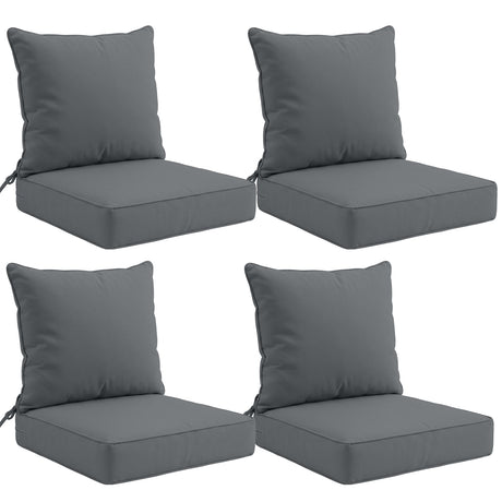 Outdoor Deep Seat Cushion Set, 25 x 25 x 5 inch, Set of 4 - Eagle Peak