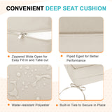 Outdoor Deep Seat Cushion Set, 25 x 25 x 5 inch, Set of 4 - Eagle Peak Custom Canopy Tent