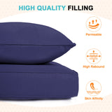 Outdoor Deep Seat Patio Seat Cushion Set, 25x25x5 inch, 2 - Piece Back Chair Cushion - Eagle Peak Custom Canopy Tent