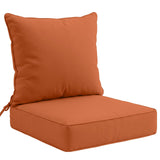 Outdoor Deep Seat Patio Seat Cushion Set, 25x25x5 inch, 2 - Piece Back Chair Cushion - Eagle Peak