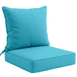 Outdoor Deep Seat Patio Seat Cushion Set, 25x25x5 inch, 2 - Piece Back Chair Cushion - Eagle Peak