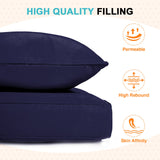 Outdoor Deep Seat Patio Seat Cushion Set, 25x25x5 inch, 2 - Piece Back Chair Cushion - Eagle Peak