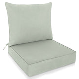 Outdoor Deep Seat Patio Seat Cushion Set, 25x25x5 inch, 2 - Piece Back Chair Cushion - Eagle Peak Custom Canopy Tent
