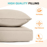 Outdoor Deep Seat Patio Seat Cushion Set, 25x25x5 inch, 2 - Piece Back Chair Cushion - Eagle Peak Custom Canopy Tent