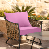 Outdoor Deep Seat Patio Seat Cushion Set, 25x25x5 inch, 2 - Piece Back Chair Cushion - Eagle Peak Custom Canopy Tent