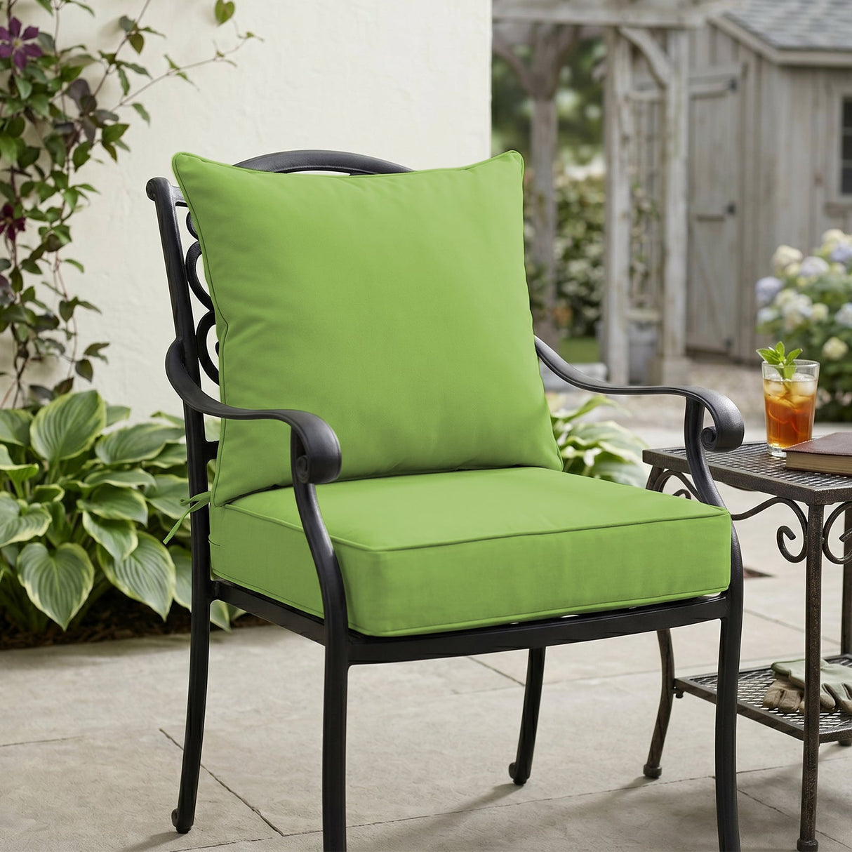 Outdoor Deep Seat Patio Seat Cushion Set, 25x25x5 inch, 2 - Piece Back Chair Cushion - Eagle Peak